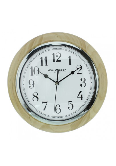 Laikrodis sieninis D 26 cm arabiškais skaitmenimis 
