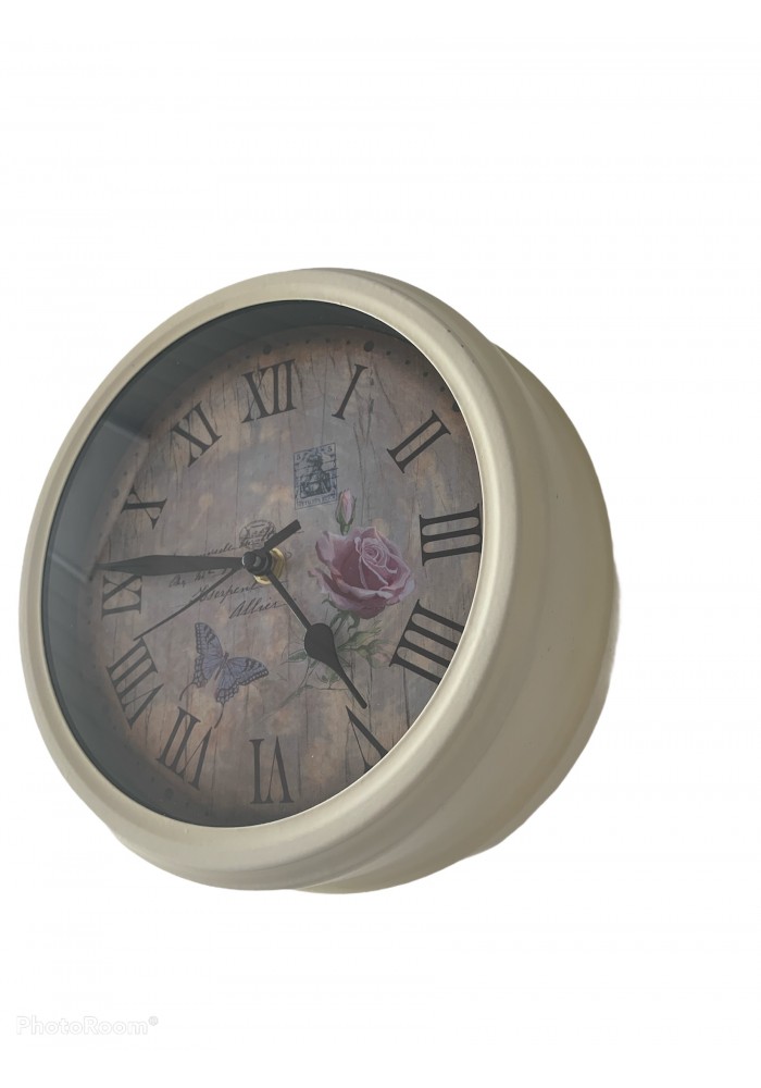 Laikrodis apvalus "Classic rose"