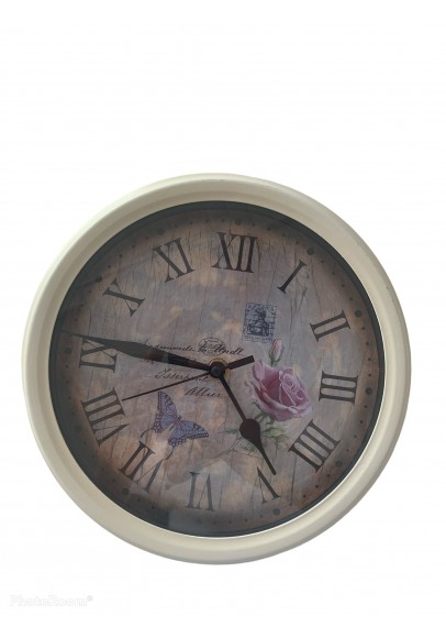 Laikrodis apvalus "Classic rose"